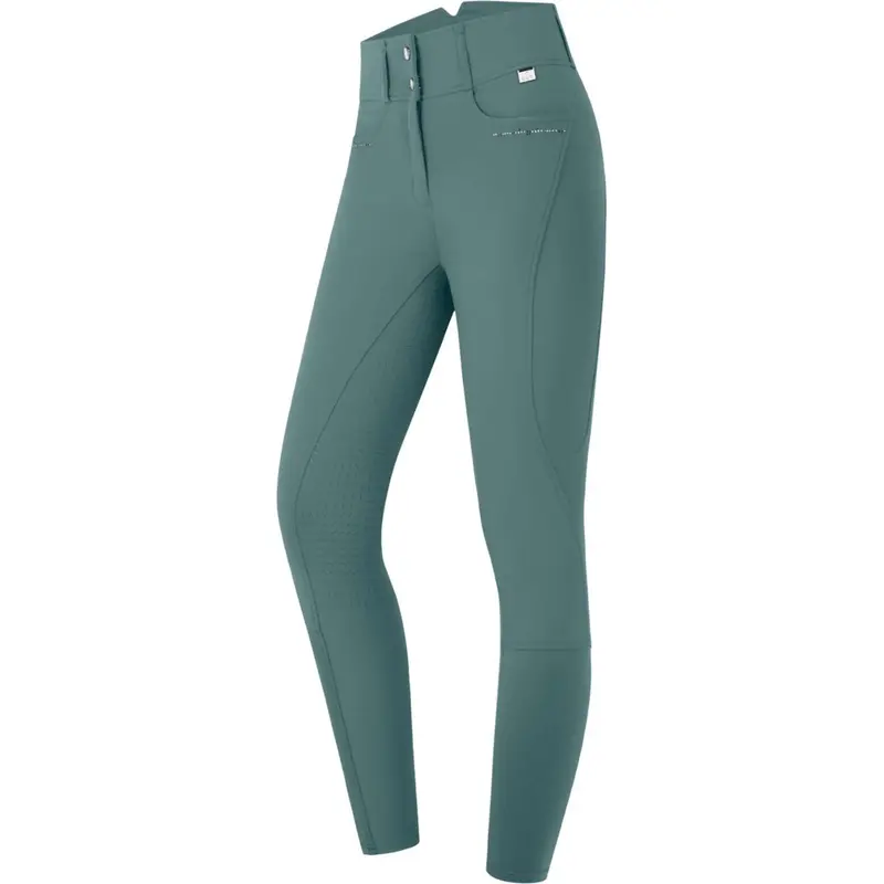 Elt Mathilda Glam High-Waist Riding Pants – Pine Green 1
