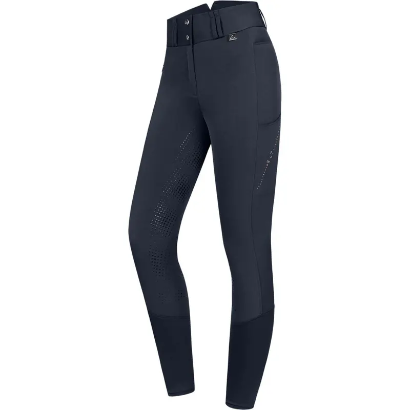 Elt Mina Thermal Riding Tights In Deep Blue 1