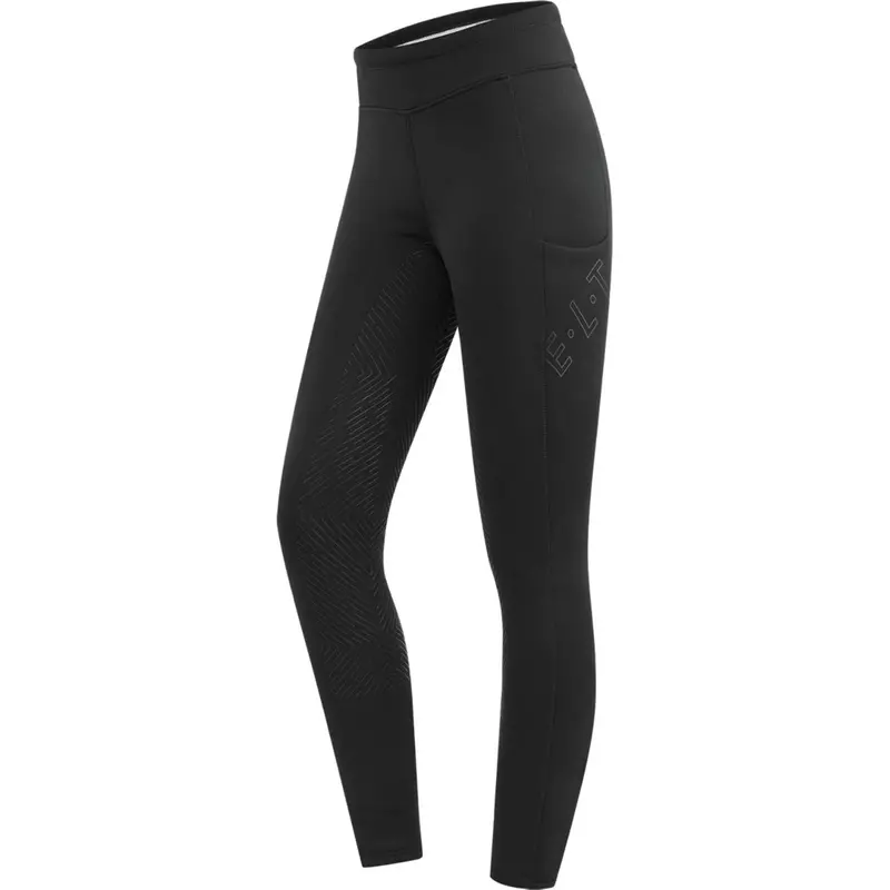 Elt Thermo Teddy Rica Black Riding Leggings 1
