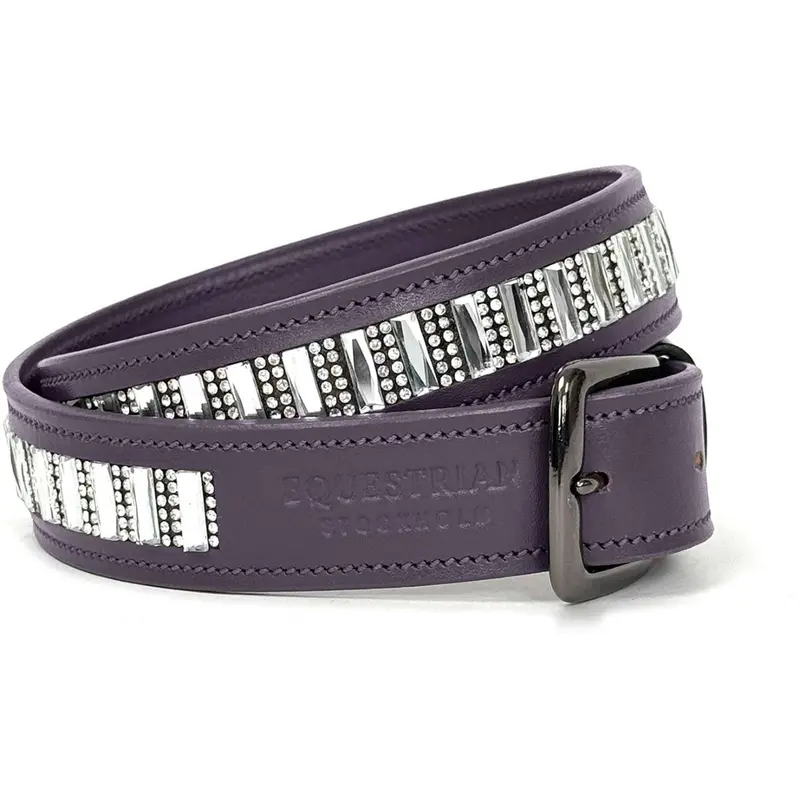Equestrian Stockholm Dark Violet Contest Show Belt 1