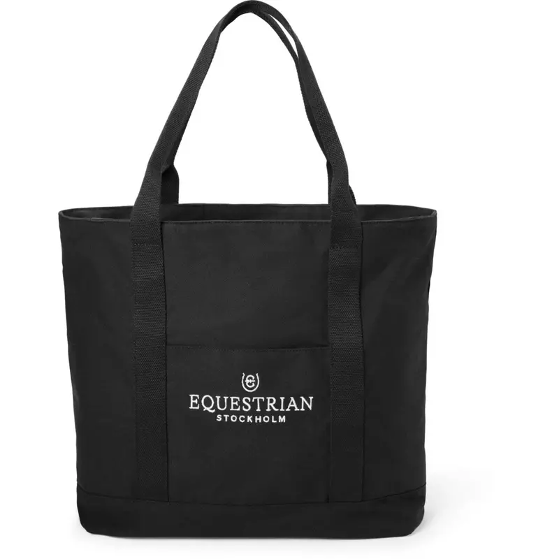 Equestrian Stockholm Large Tote Bag – Black 1