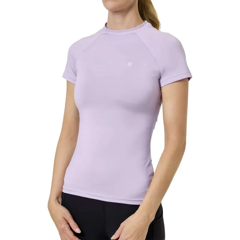 Equestrian Stockholm Lavender Dynamic Short-Sleeve Riding Shirt 1