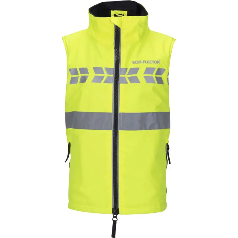 Equi-Flector Kids' Yellow Reflective Riding Vest By Shires 1
