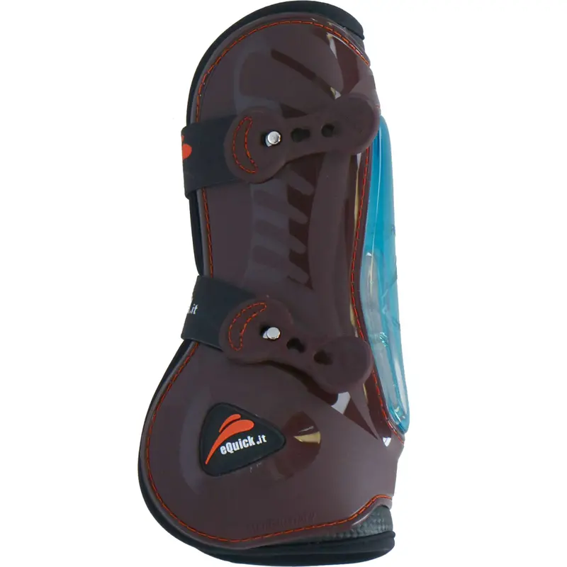 Equick Eshock Front Brown Tendon Boots 1