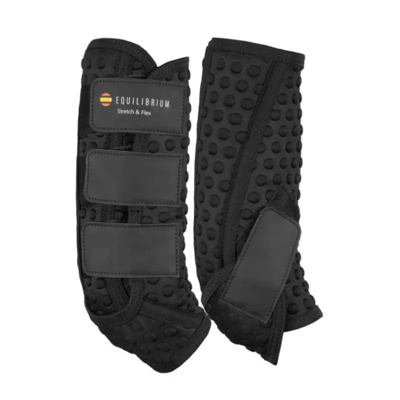 Equilibrium Stretch & Flex Black Training Horse Boots 1