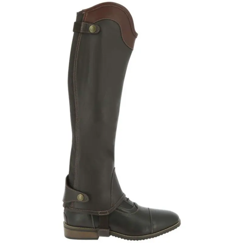 Equithème Elite Brown Leather Chaps 1