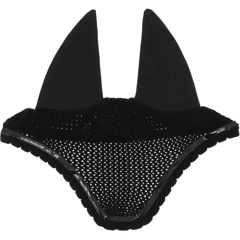 Equithème Fly Bonnet – 'Je T’Aime' Mirror Finish In Black 1
