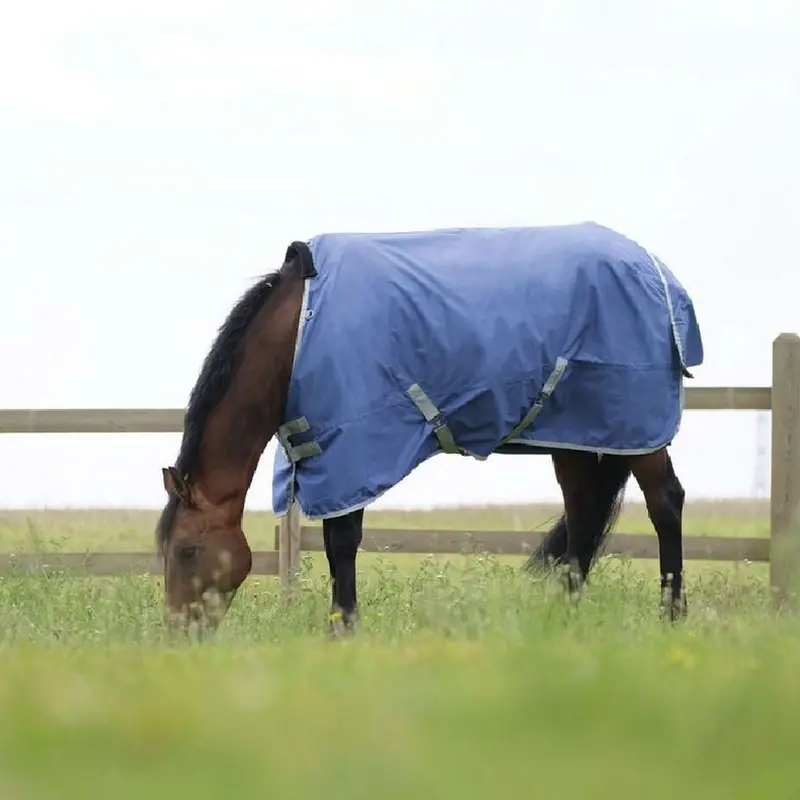 Equithème Recycled Outdoor Turnout Rug – Tyrex 600D, 300G, Navy 1