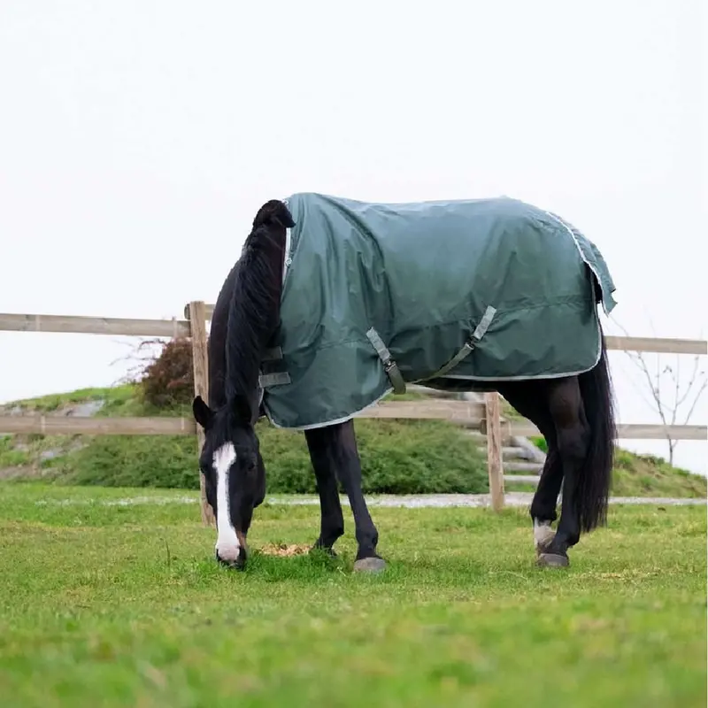 Equithème Recycled Tyrex 600D Outdoor Blanket – Green, 300G Fill 1