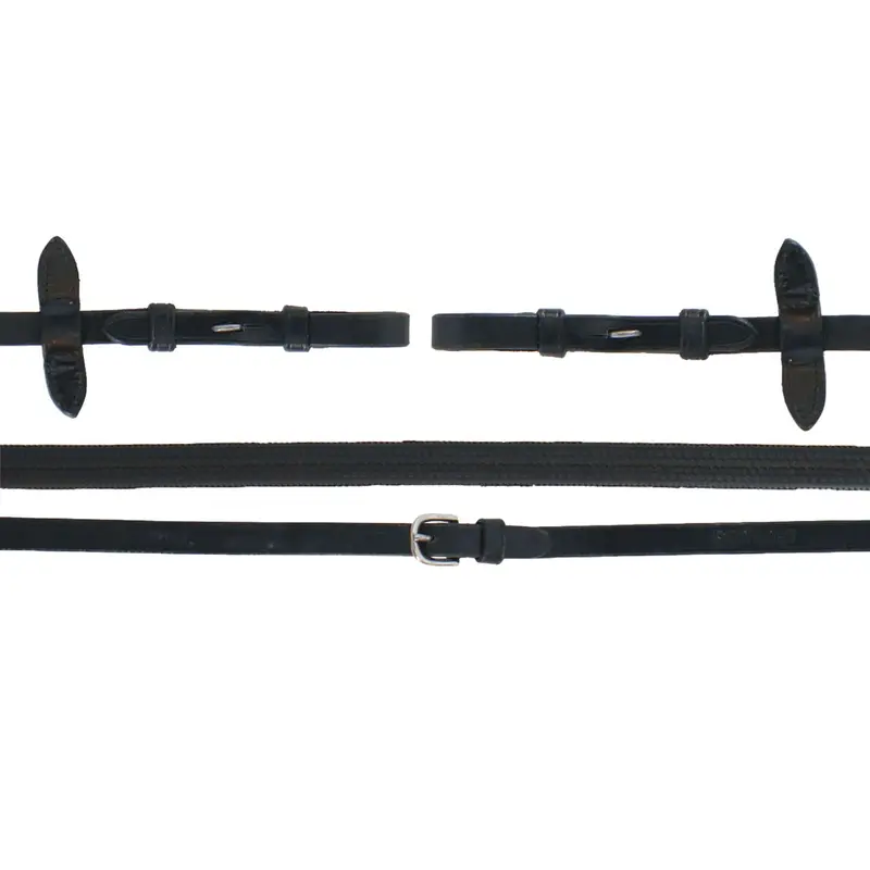 Eric Thomas 13Mm Rubber Pro Reins – Black 1