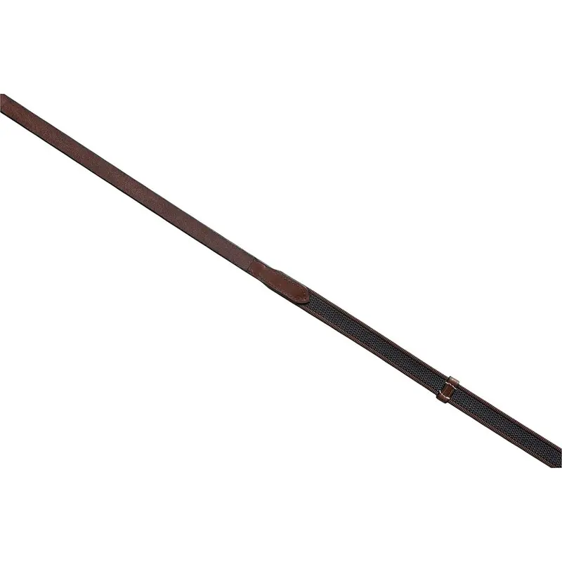 Eric Thomas Supergrip Pro Reins – Havana & Brown 1