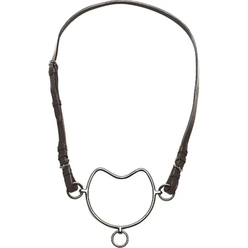 Excelsior Stallion Snaffle Noseband Strap – Black 1