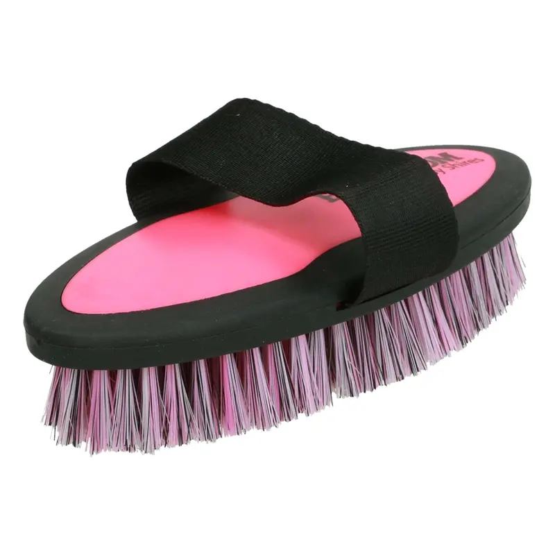 Ezi-Groom Horse Grooming Brush In Bright Pink 1