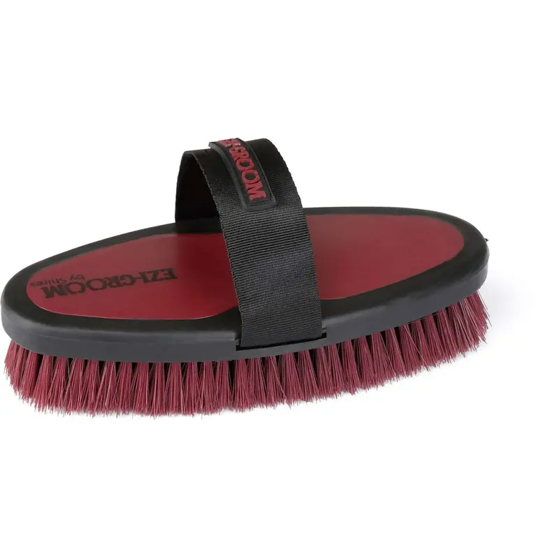 Ezi-Groom Horse Grooming Brush In Burgundy 1