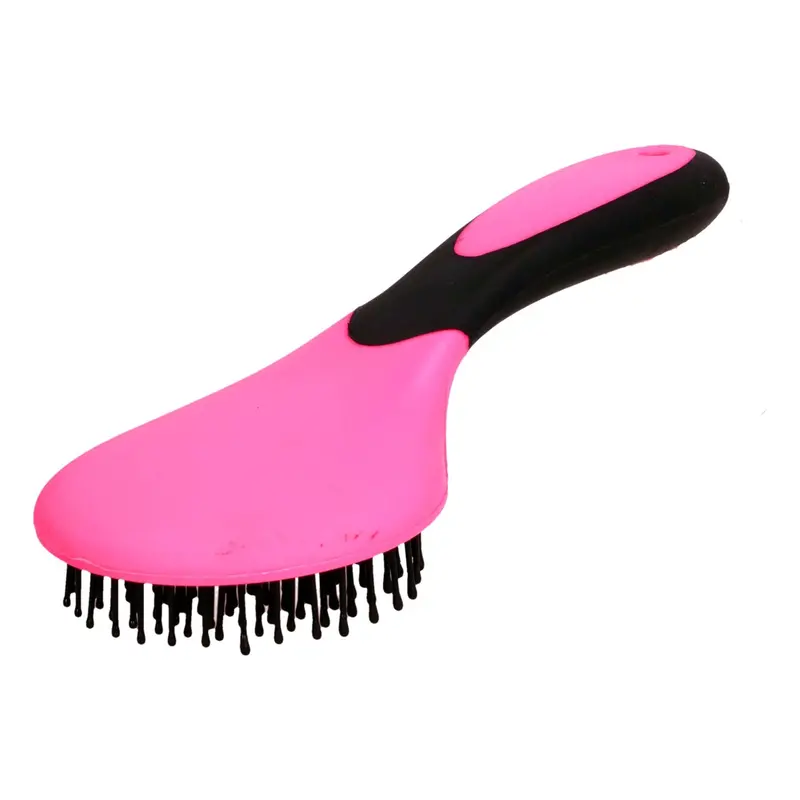 Ezi-Groom Tail & Mane Brush In Bright Pink 1