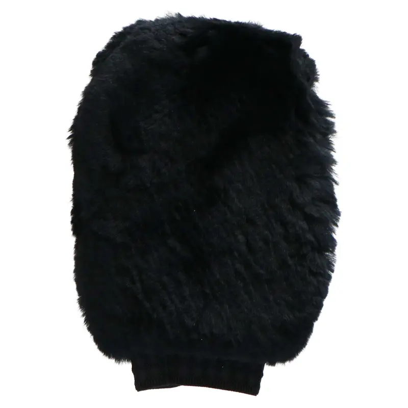 F.R.A. Full-Fur Polishing Glove In Black 1