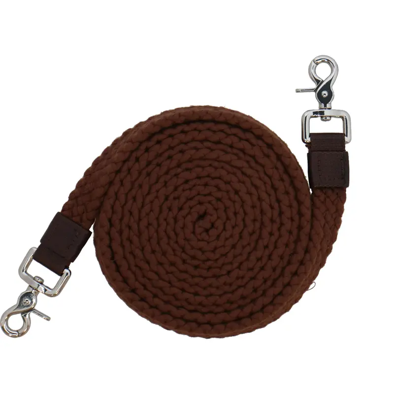 F.R.A. Gabi Braided Cotton Reins In Brown 1