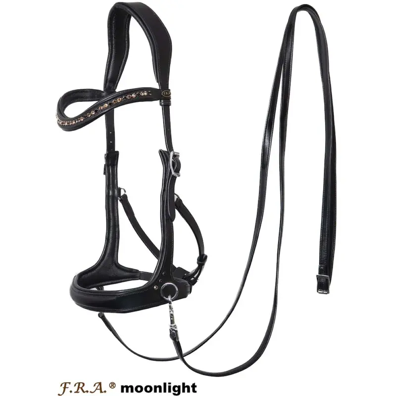 F.R.A. Moonlight Bitless Bridle – Black 1