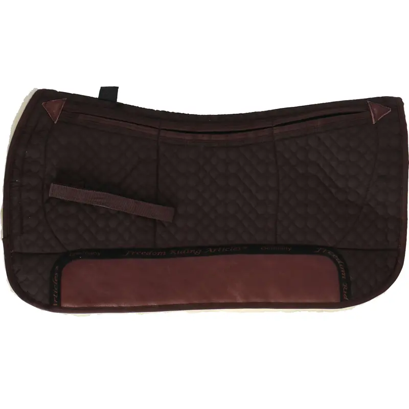 F.R.A. Western Luxury Saddle Pad With Triple-Compartment Fur Lining – Brown/Natural 1