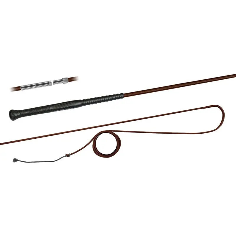 Fleck Ergo-Grip Divisible Longe Cavesson In Brown 1