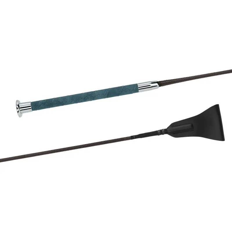 Fleck Jumping Crop – Softex-Grip Blue Handle 1
