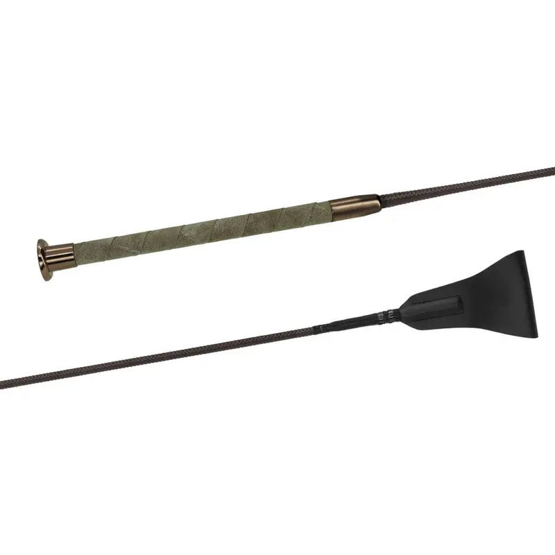 Fleck Jumping Crop – Softex-Grip Brown Handle 1