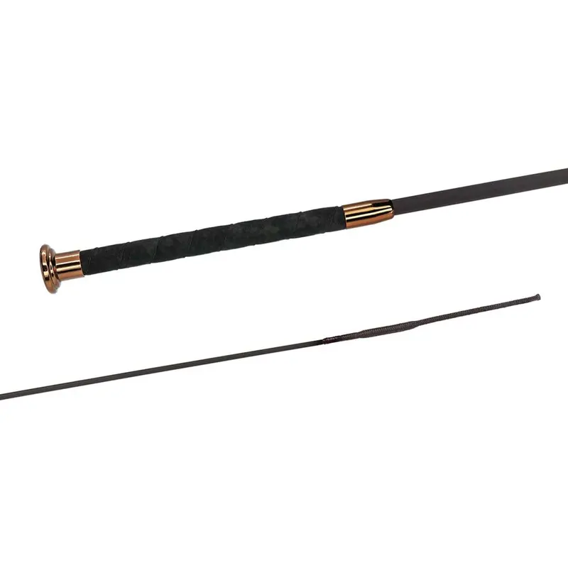 Fleck Premium Coffee-Brown Silktouch Dressage Whip 1