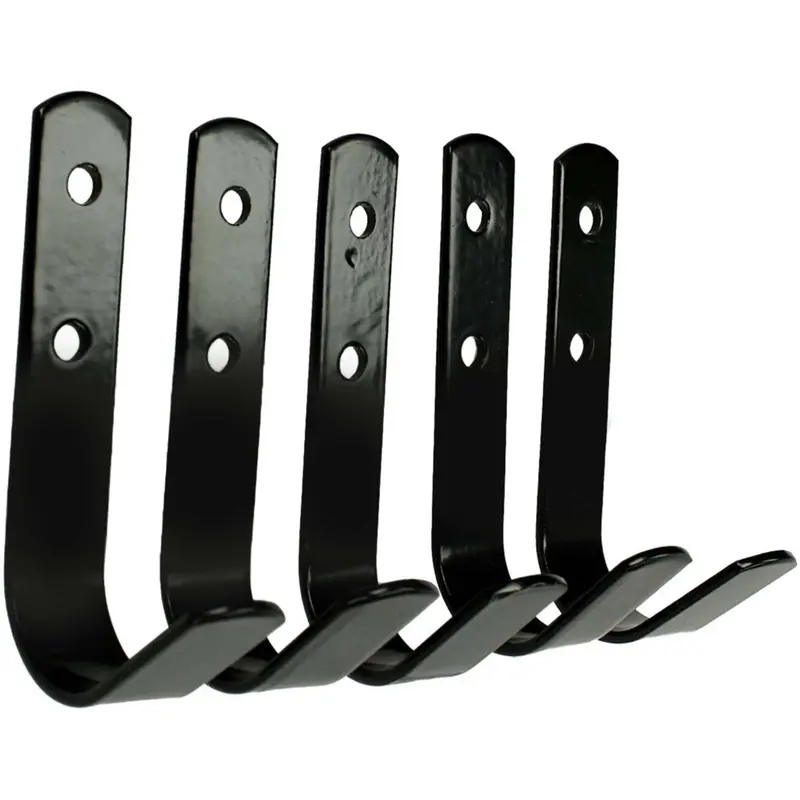 Harry'S Horse 5-Piece Black Lunge Reins Hook Set 1