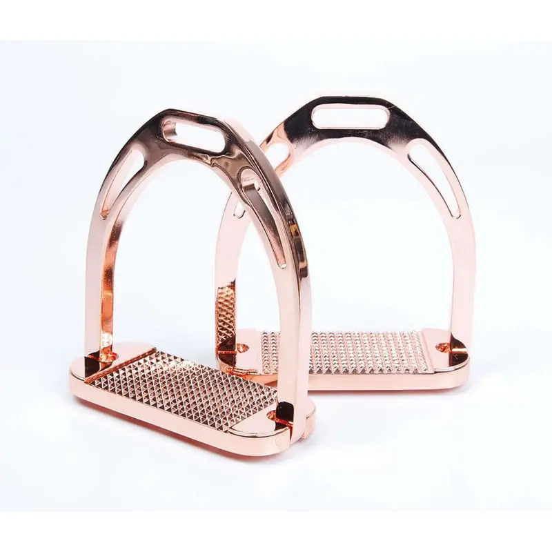 Harry'S Horse Aluminum Stirrups – Rosé Gold 1