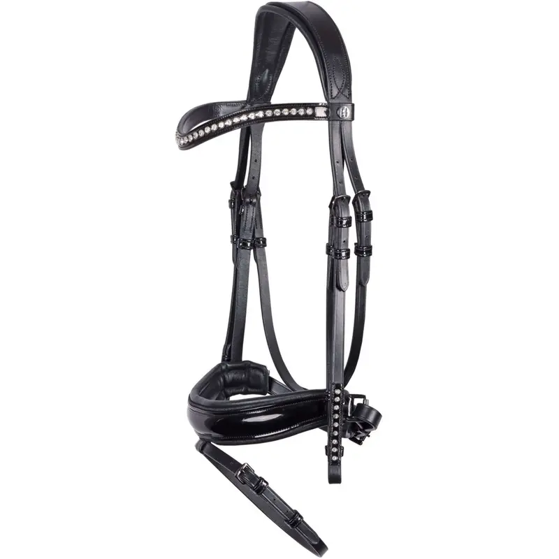 Harry'S Horse Diamond Lacquered Bridle – Black 1
