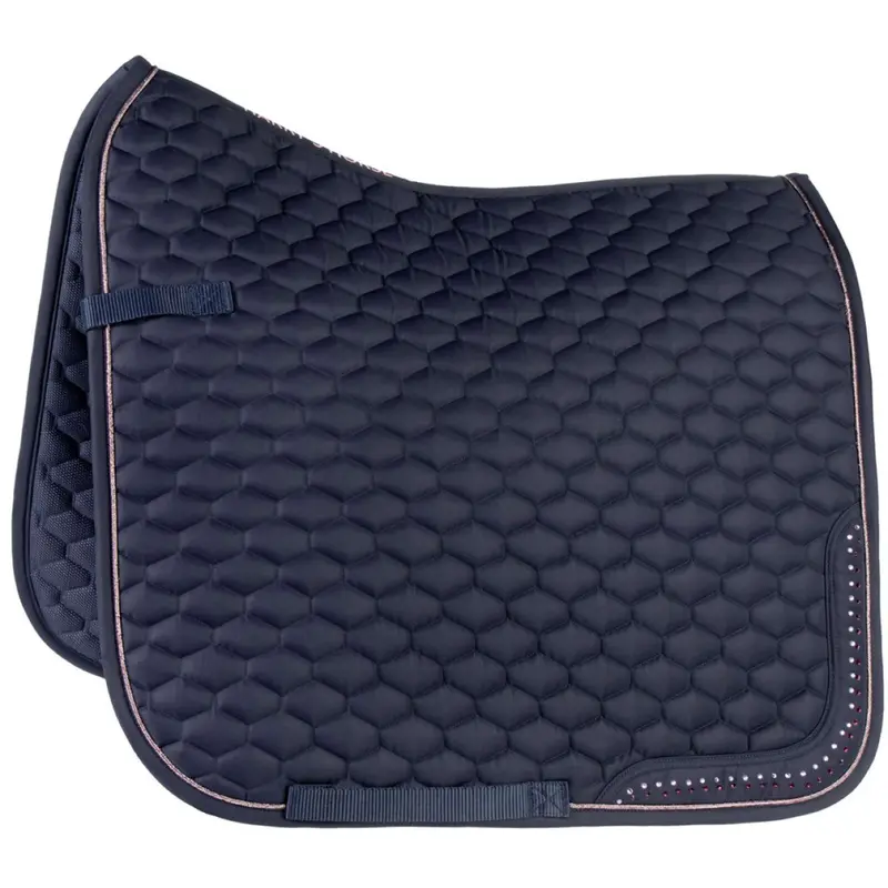 Harry'S Horse Purple Passion Dressage Saddle Pad With Peacoat Texture 1
