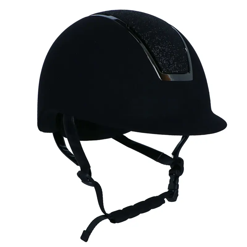 Harry'S Horse Regal Velvet Sparkle Helmet – Black 1