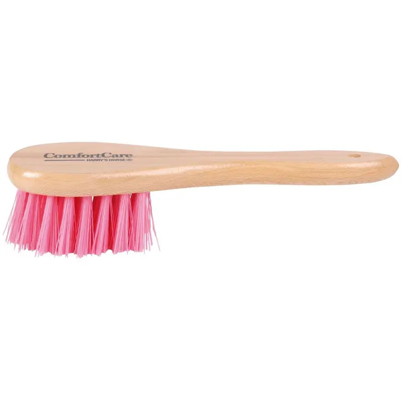 Harry'S Horse Wooden-Handle Grooming Brush – Pink 1