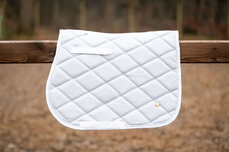 Hb Spring All-Purpose Saddle Pad – Silver Metallic Finish 1