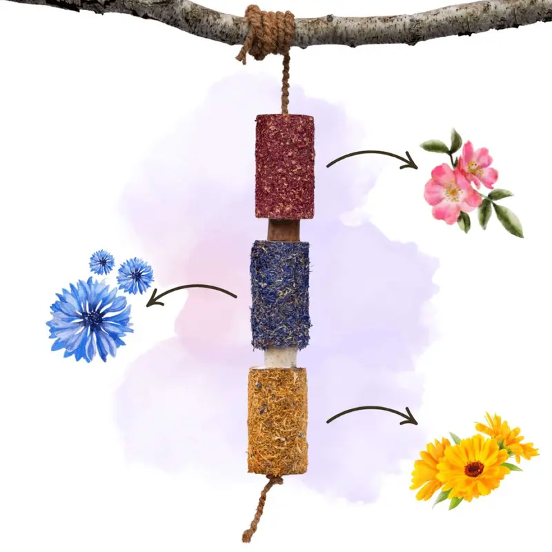 Herbie Herbal Wooden Chew Toy – Happiness Blend 1