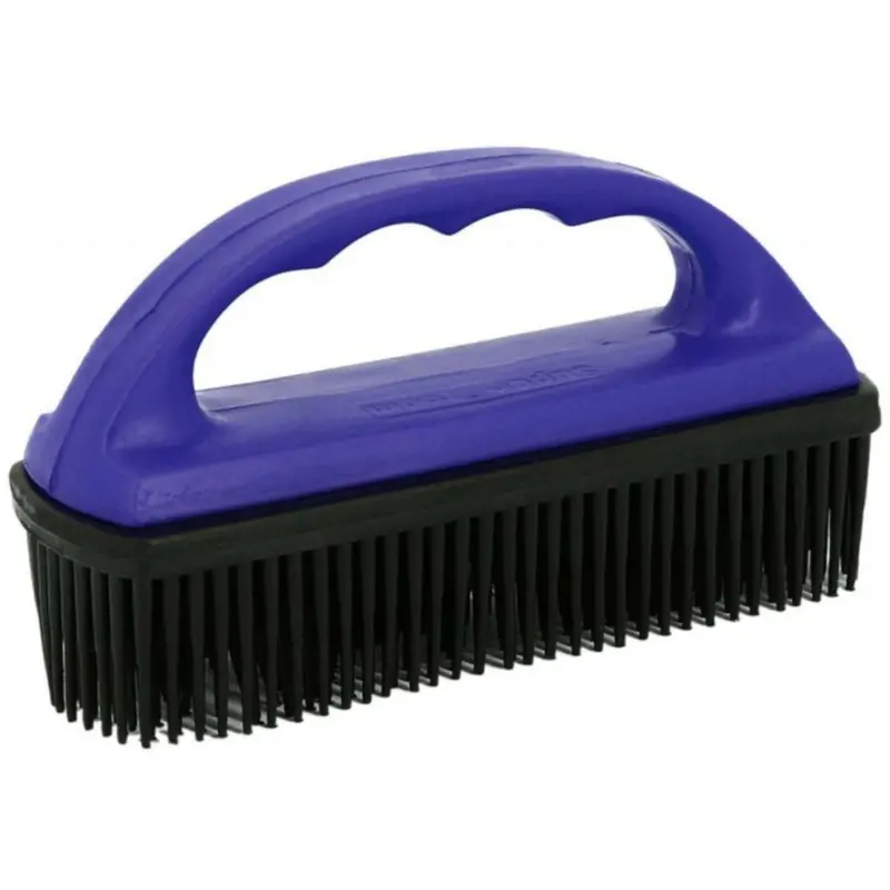 Hippotonic Blue Rubber Grooming Brush 1