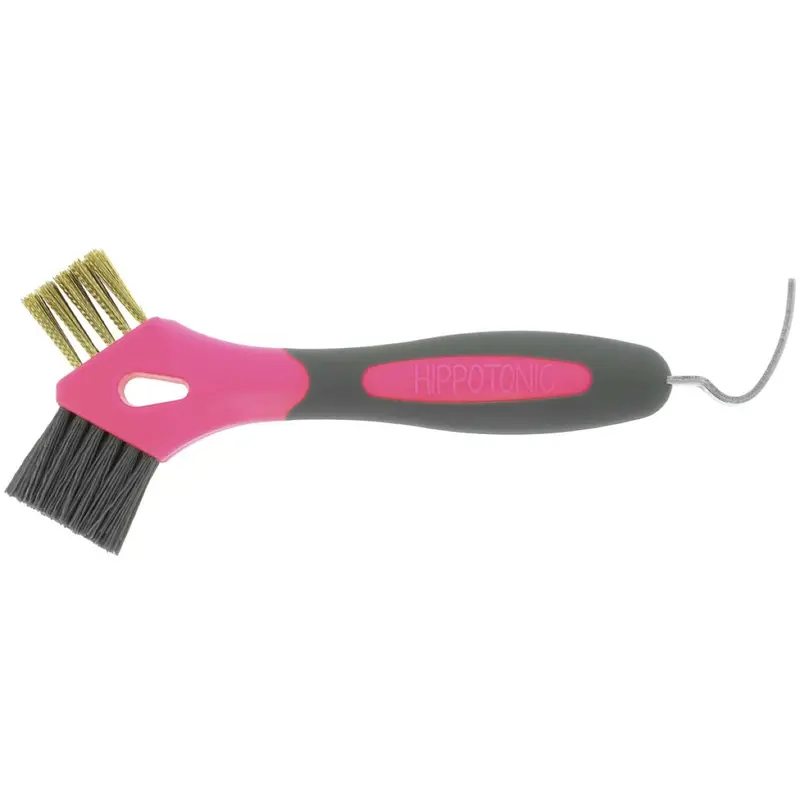 Hippotonic Cure-Pied 3-In-1 Metal Grooming Brush – Rose Finish 1
