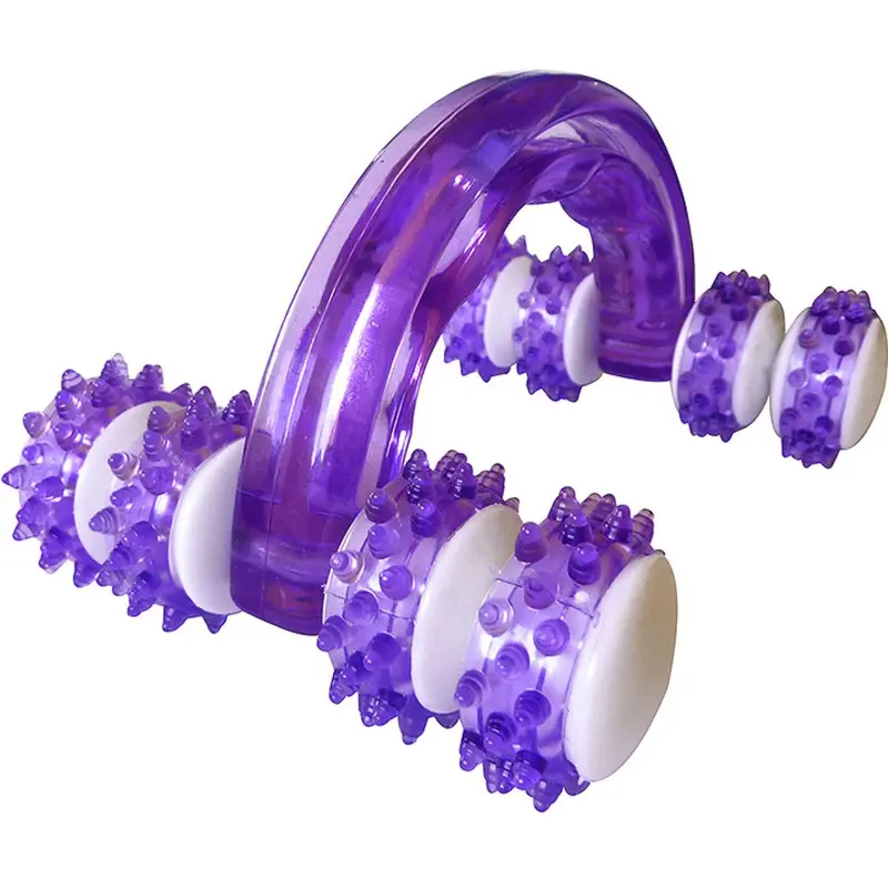 Hippotonic Dual-Color Massage Handle – Purple & White 1