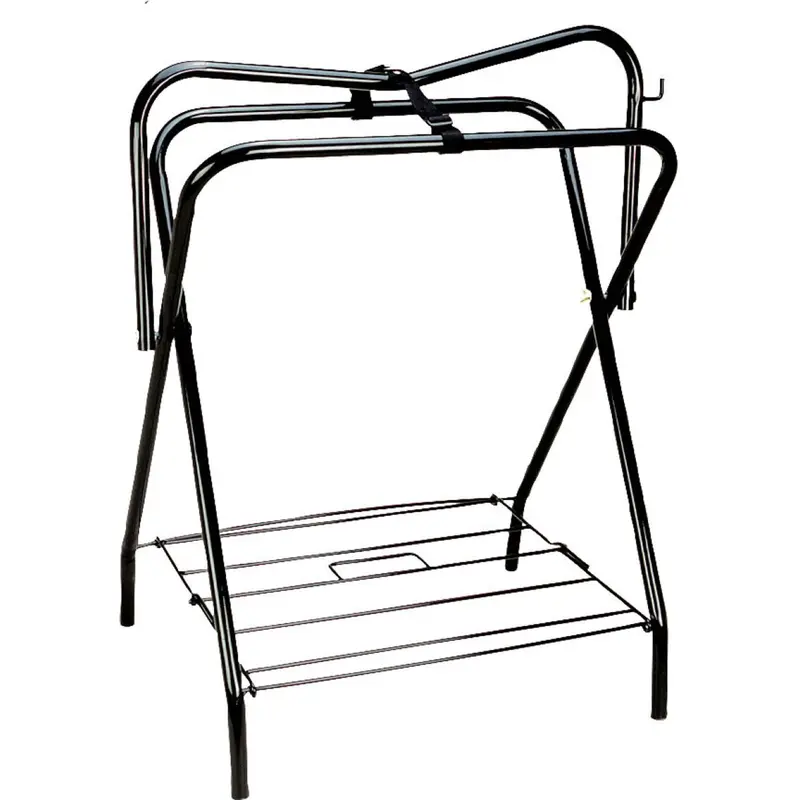 Hippotonic Four-Legged Freestanding Saddle Stand – Black 1