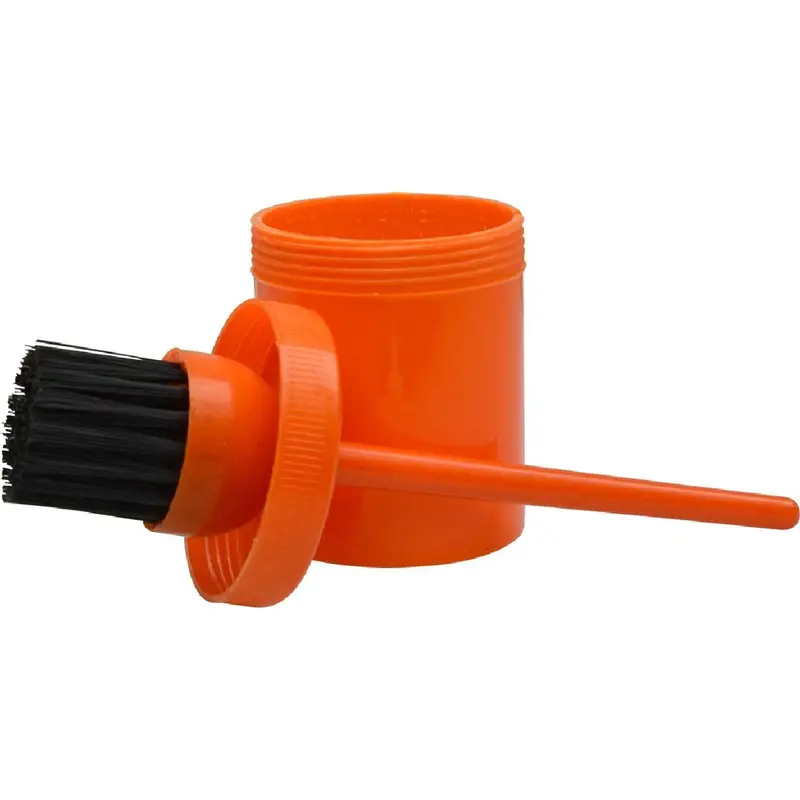 Hippotonic Hoof Brush With Storage Pot – Orange 1