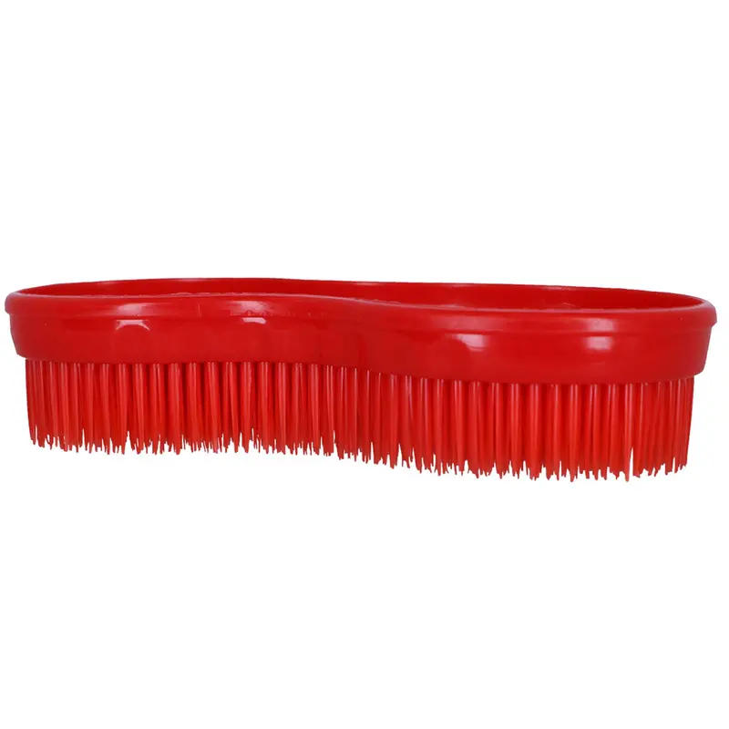 Hippotonic Multi-Use Horse Grooming Brush In Red 1