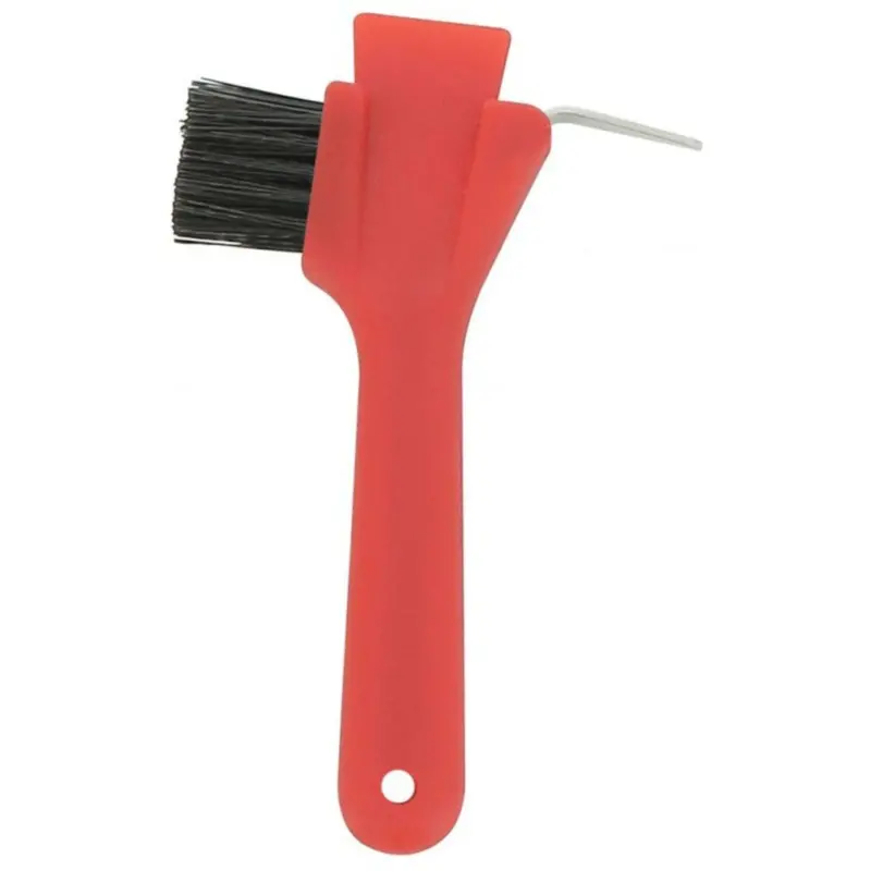 Hippotonic Red 3-In-1 Hoof Pick And Cleaner 1