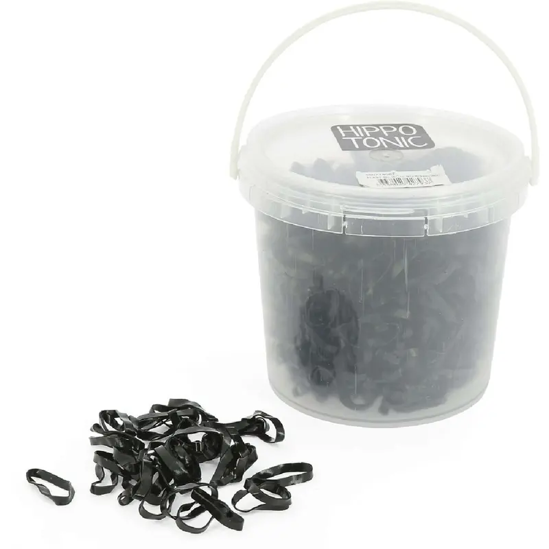 Hippotonic Small Silicone Hair Elastics – Black 1