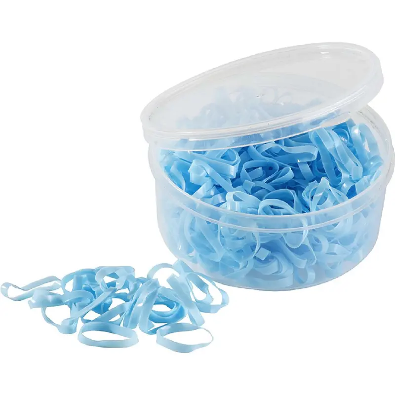 Hippotonic Small Silicone Hair Elastics – Light Blue 1