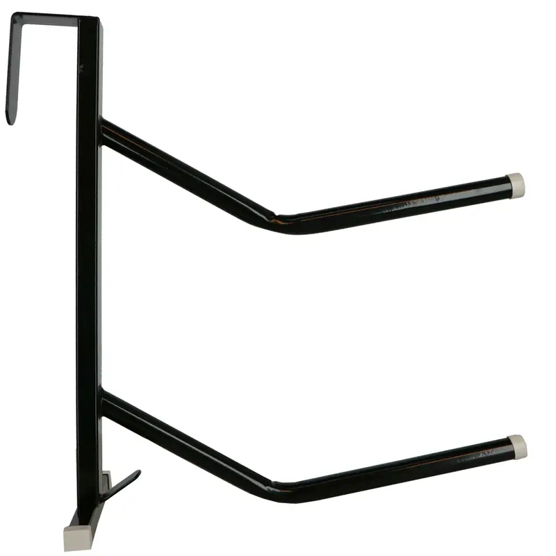Hippotonic Two-Arm Saddle Rack – Black Wall Mount 1