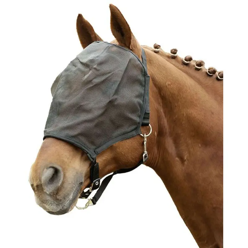 Hkm Black Fly Mask With Halter 1