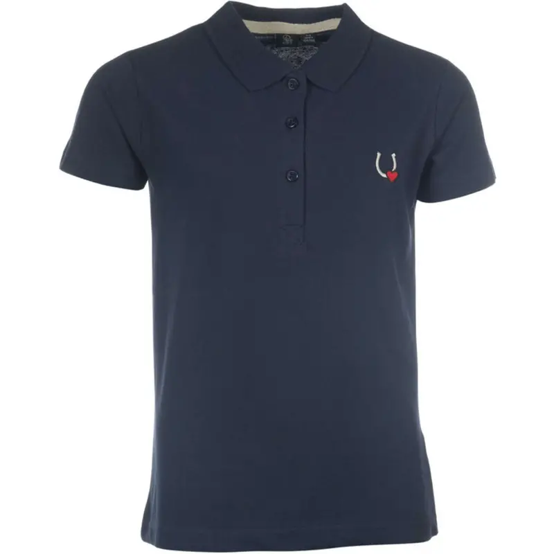 Hkm Claire Polo Shirt In Dark Blue 1