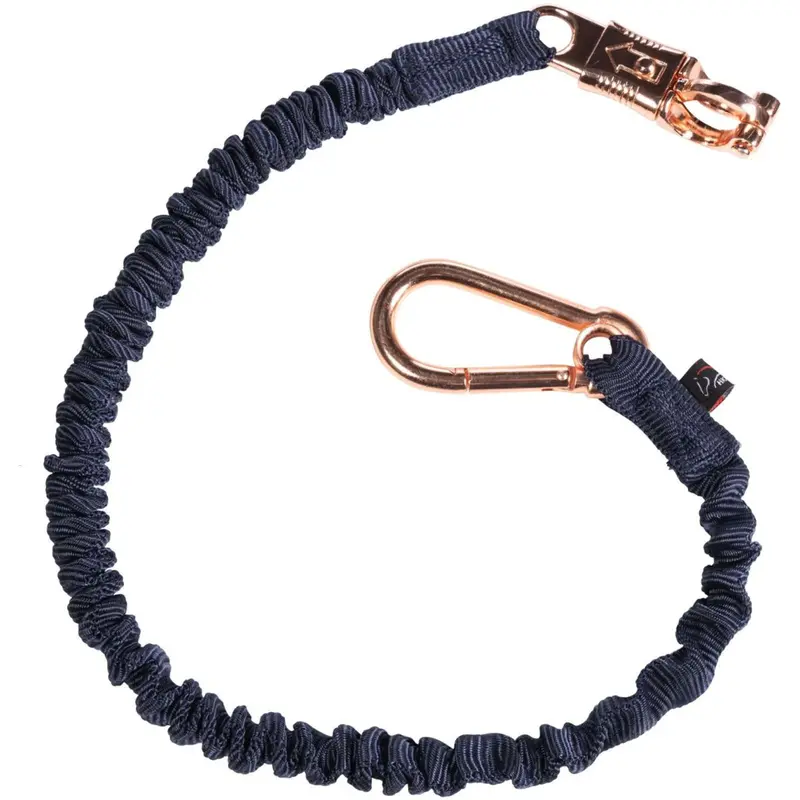 Hkm Elastic Tie-Down Rope – Navy And Rose 1