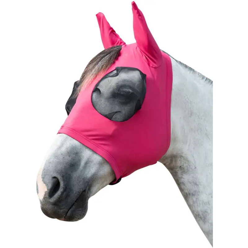 Hkm Fly Mask With Elastic – Magenta 1