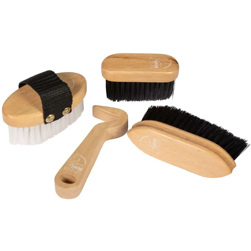 Hkm Hobby Horsing Natural Grooming Brush Set 1